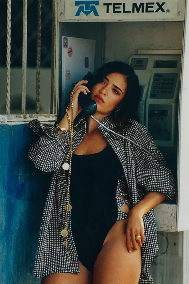 Hunza G Badetøy Tiffany Swim Black Gingham