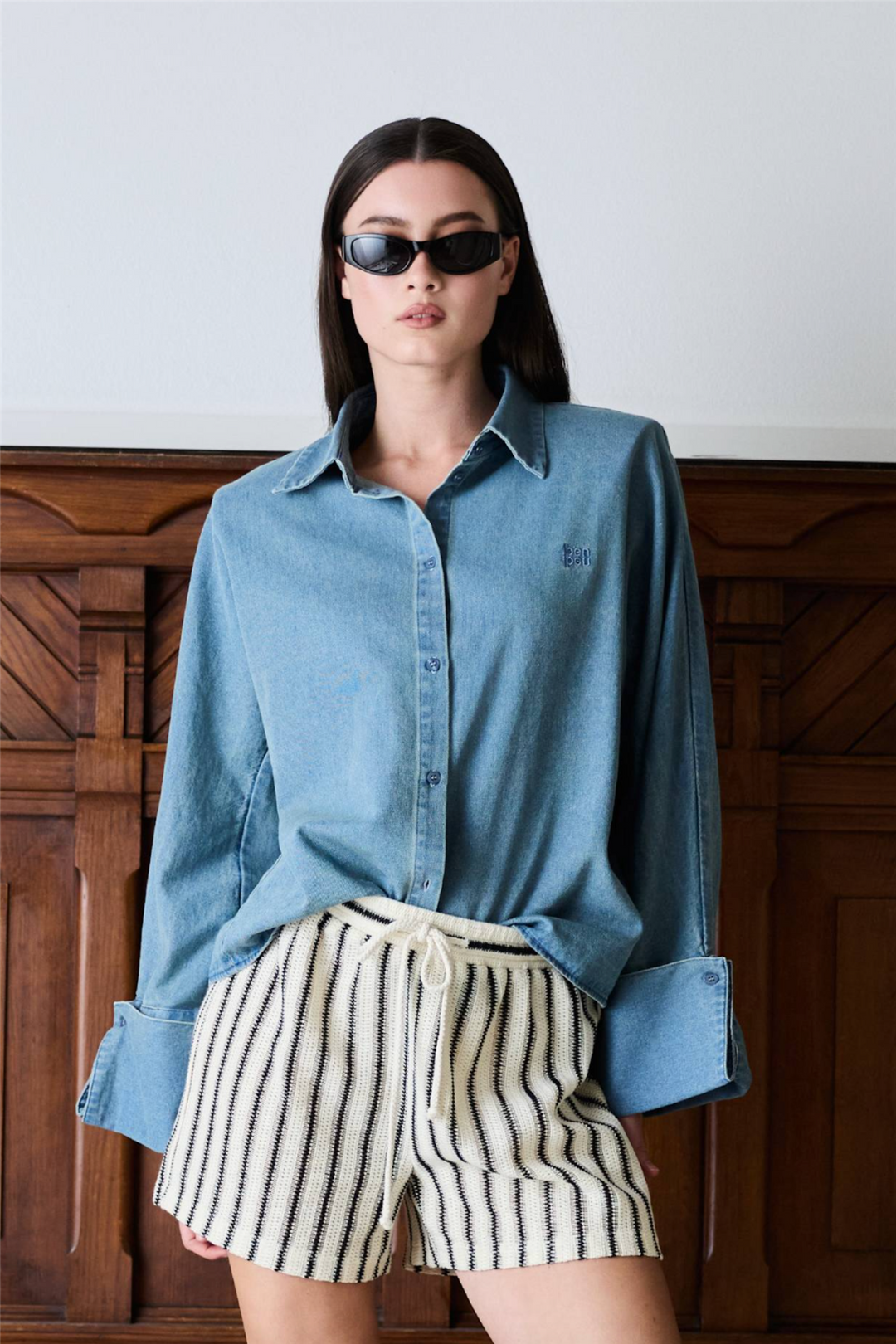 Iben Bluser & Skjorter Atari Denim Shirt Chambray Blue