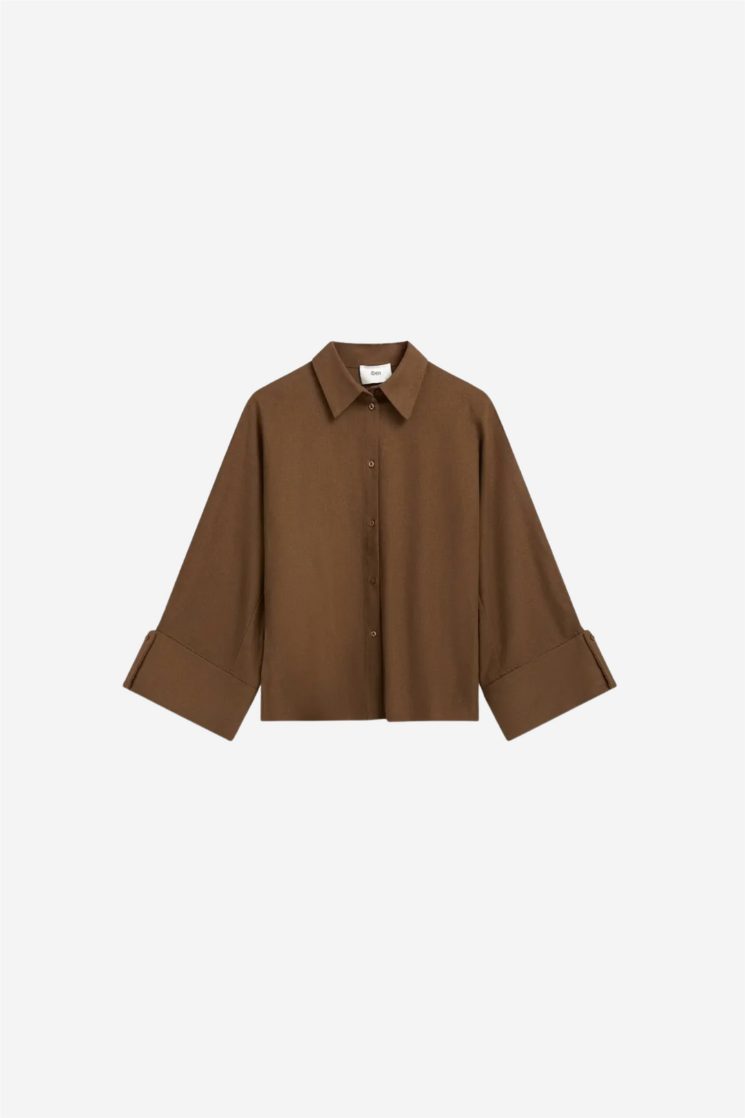 Iben Bluser & Skjorter Atari Linen Shirt Chestnut Brown