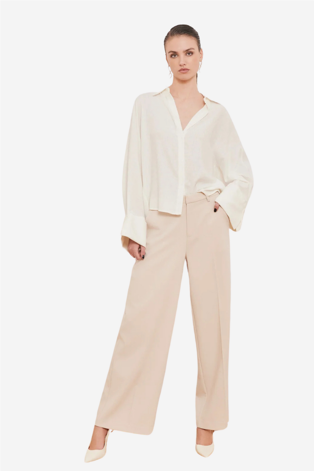 Iben Bluser & Skjorter Atari Linen Shirt White