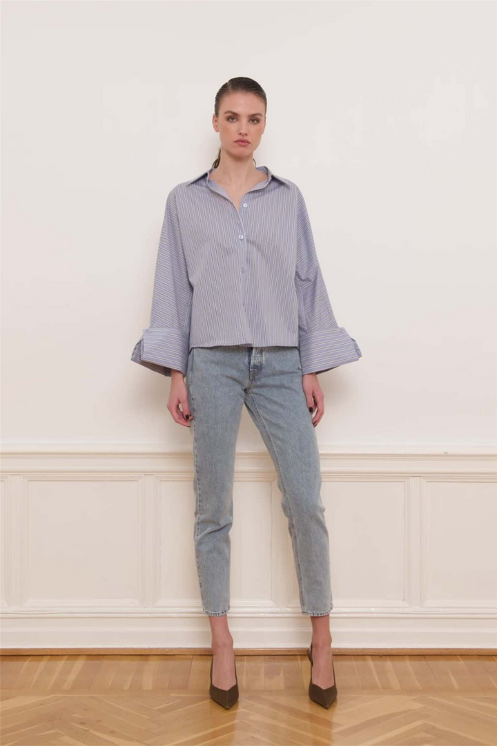 Iben Bluser & Skjorter Atari Shirt Medium Blue Stripe