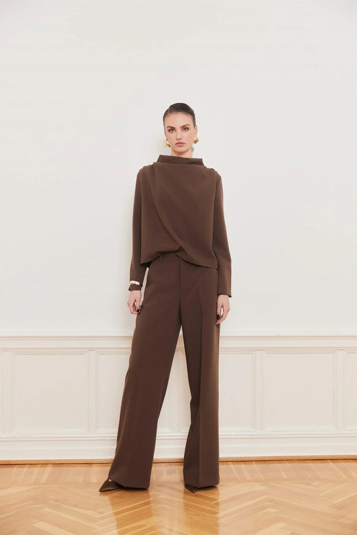 Iben Bluser & Skjorter Beverly Top Brown