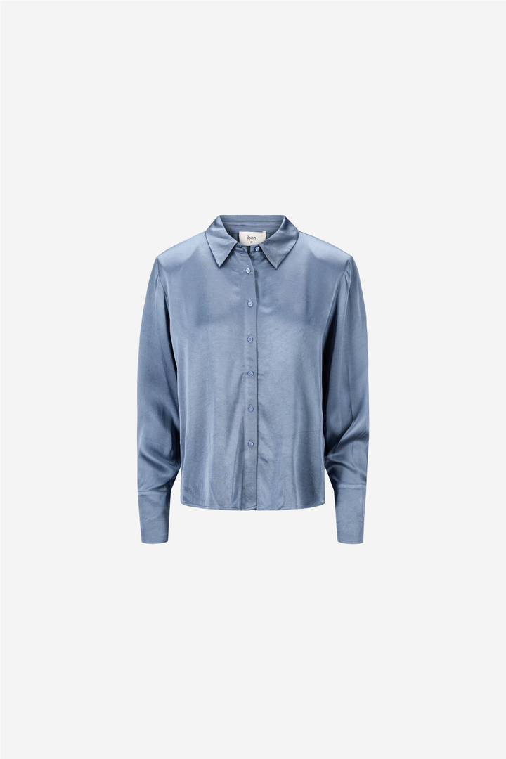 Iben Bluser & Skjorter Bold Shirt Ashy Blue