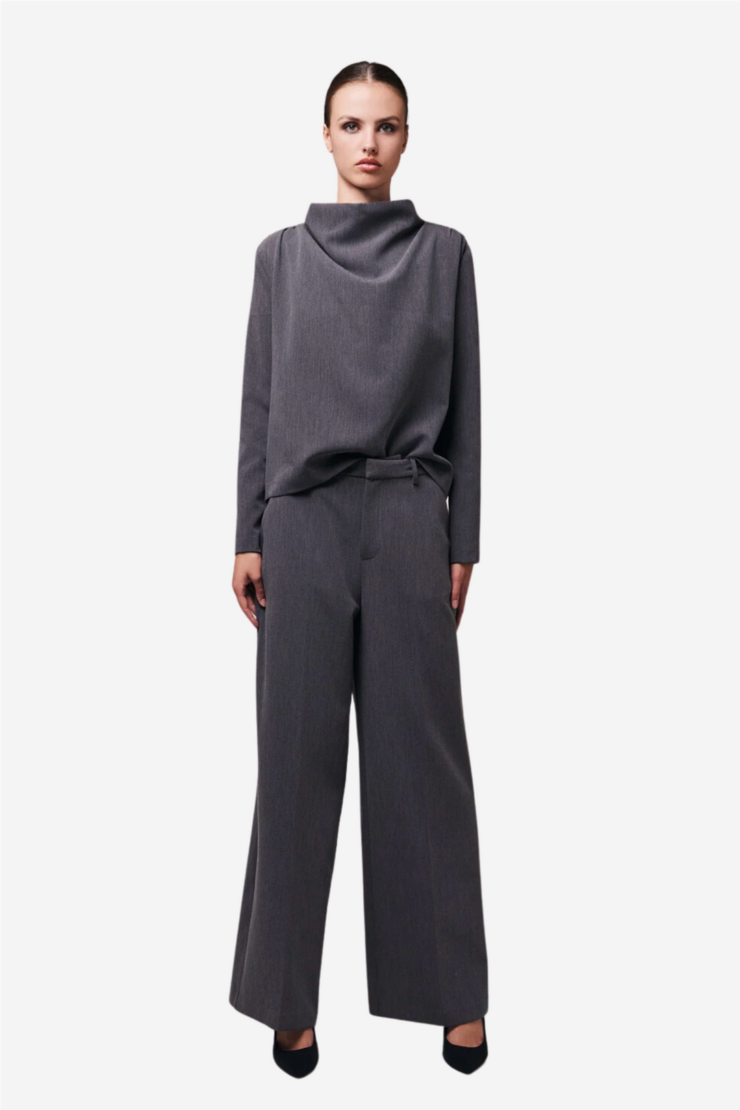 Iben Bukser & jeans Reign Tailored Extra Wide Grey