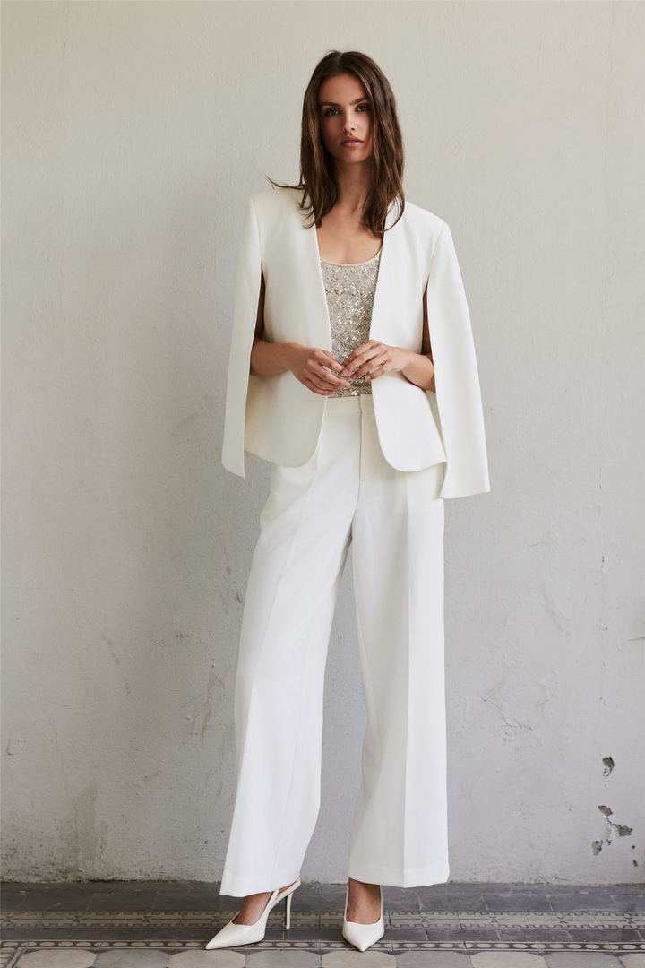 Iben Bukser & jeans Reign Tailored Extra Wide White