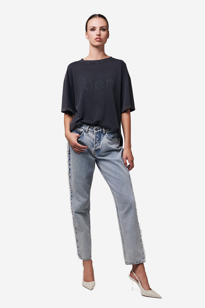 Iben Bukser & jeans Terrence Fringe Jean Vintage Blue