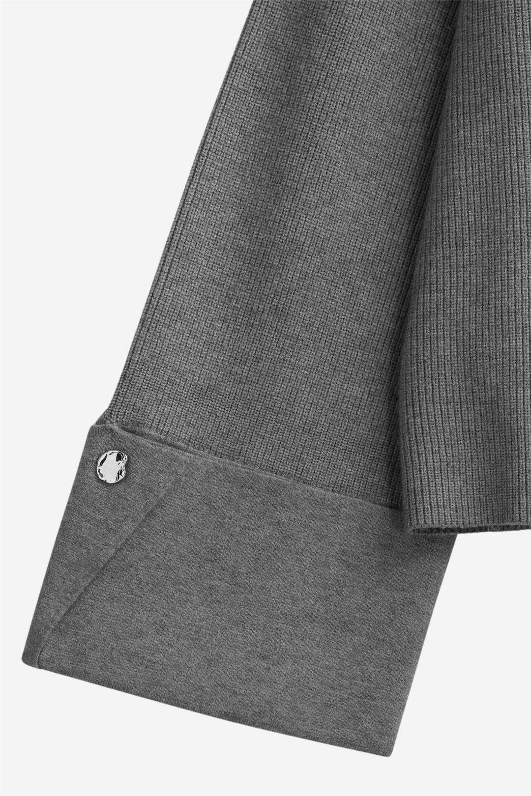 Iben Genser & Cardigan Atari Rib Cardigan Grey Melange