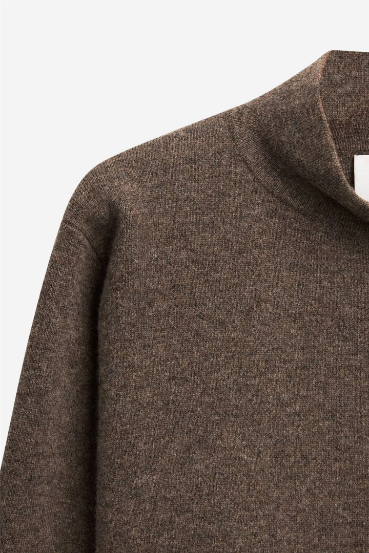 Iben Genser & Cardigan Serge Merino Sweater Brown Melange