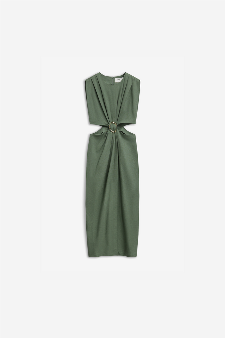 Iben Kjoler & jumpsuits RIVIERA DRESS OLIVE GREEN