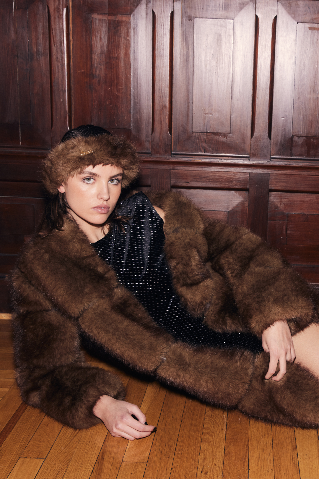 Iben Tilbehør Posh Headband Dark Brown