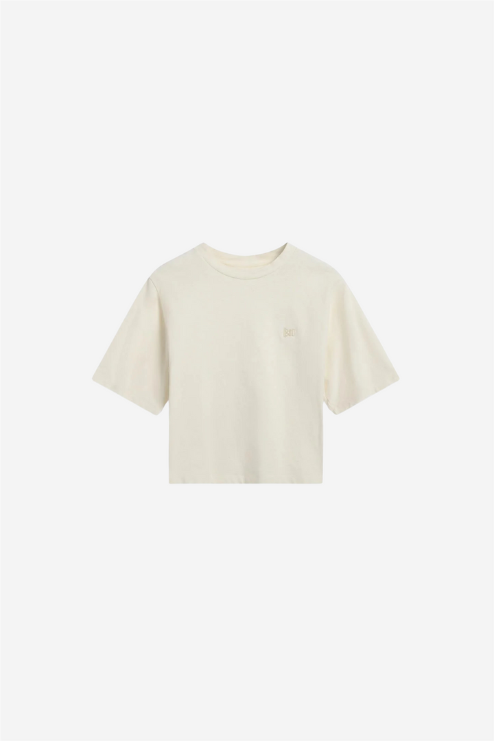 Iben Topper & t-skjorter Core Hemp Tee Linen White