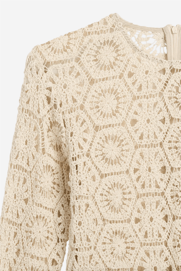 Iben Topper & t-skjorter Crete Top Raw Cotton