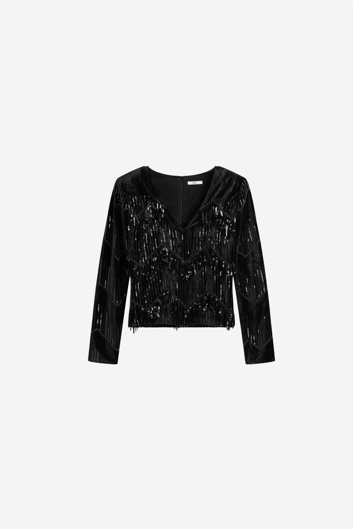 Iben Topper & t-skjorter Moonlight top black