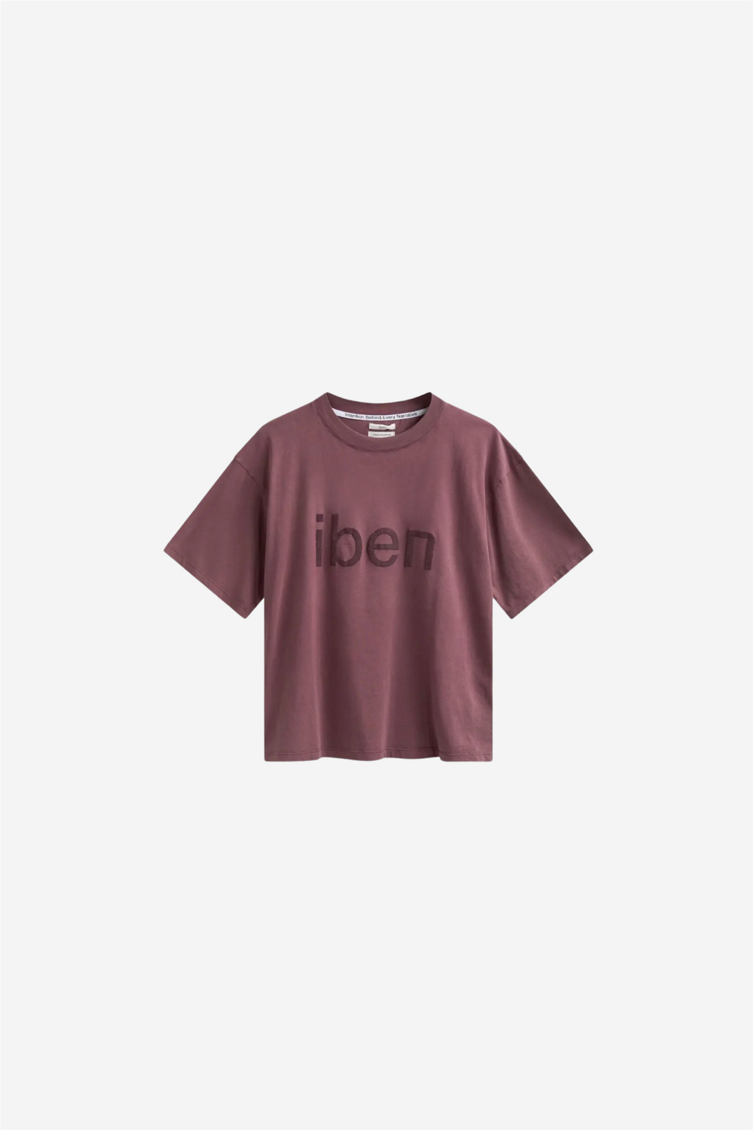 Iben Topper & t-skjorter Rocky Tee Washed Burgundy