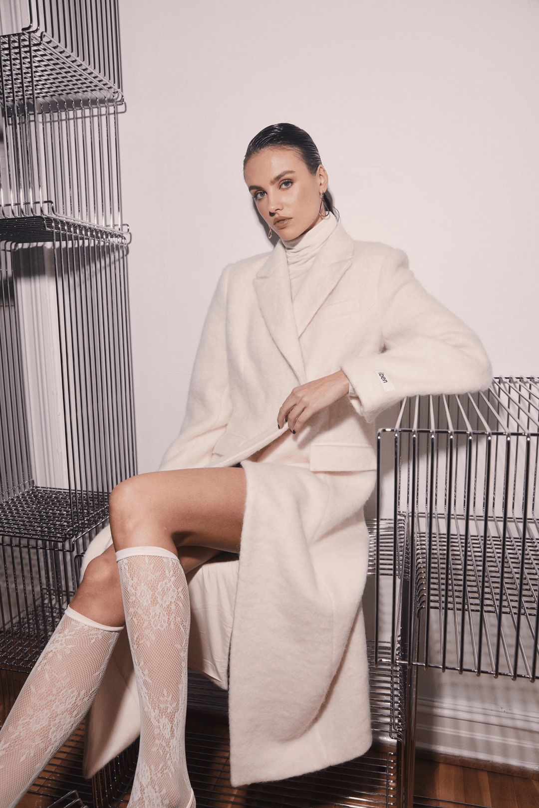 Iben Yttertøy Plush Coat Off White
