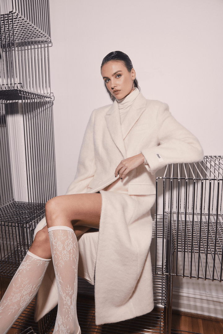 Iben Yttertøy Plush Coat Off White
