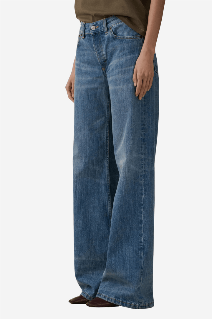 Jeanerica Bukser &amp; jeans Kyoto Mid Blue Righe