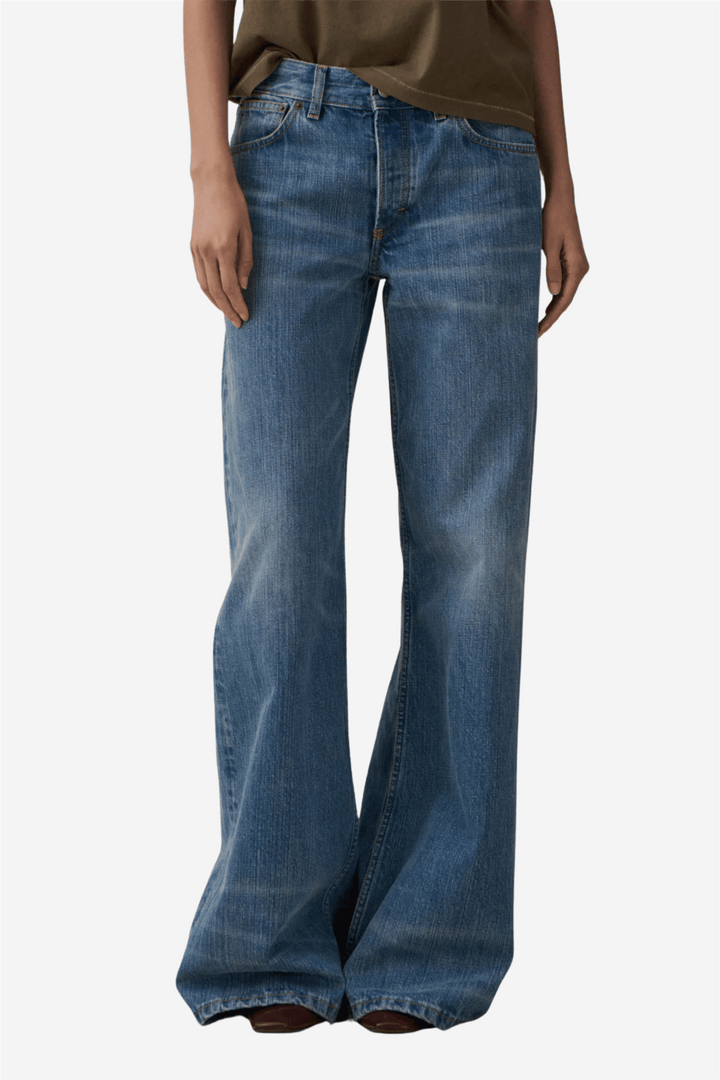 Jeanerica Bukser &amp; jeans Kyoto Mid Blue Righe