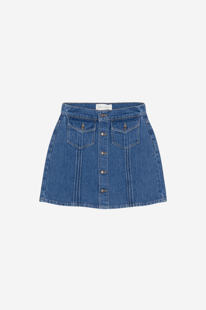 Jeanerica Skjørt Andrea Skirt Mid Blue