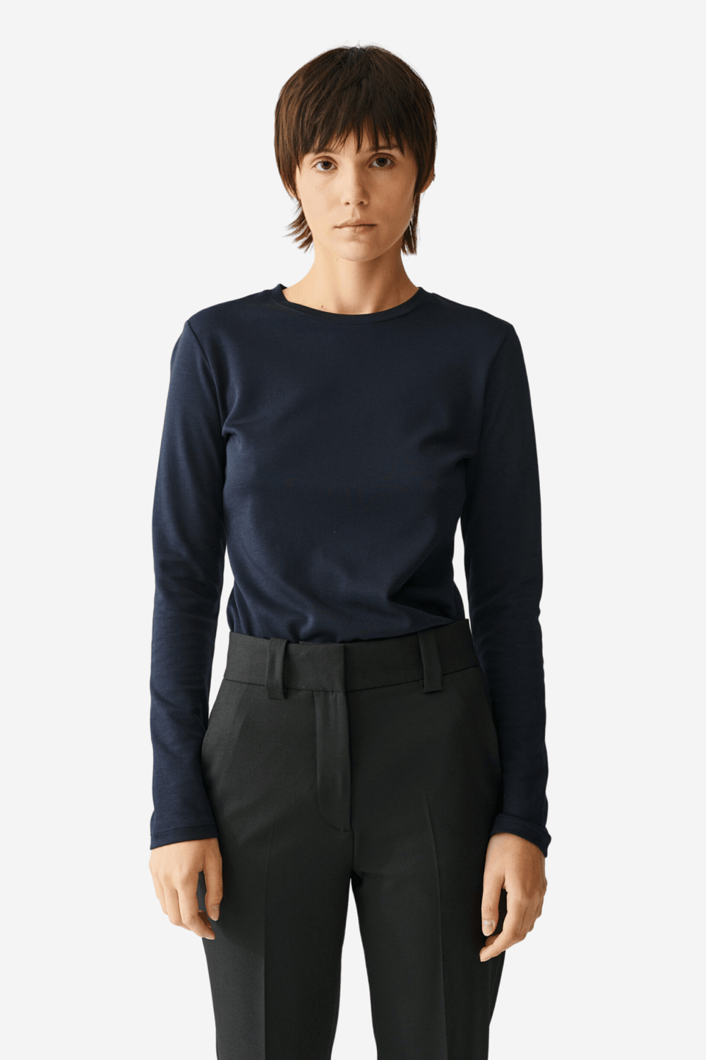 Julie Josephine Genser & Cardigan Andrea Long Sleeve Navy