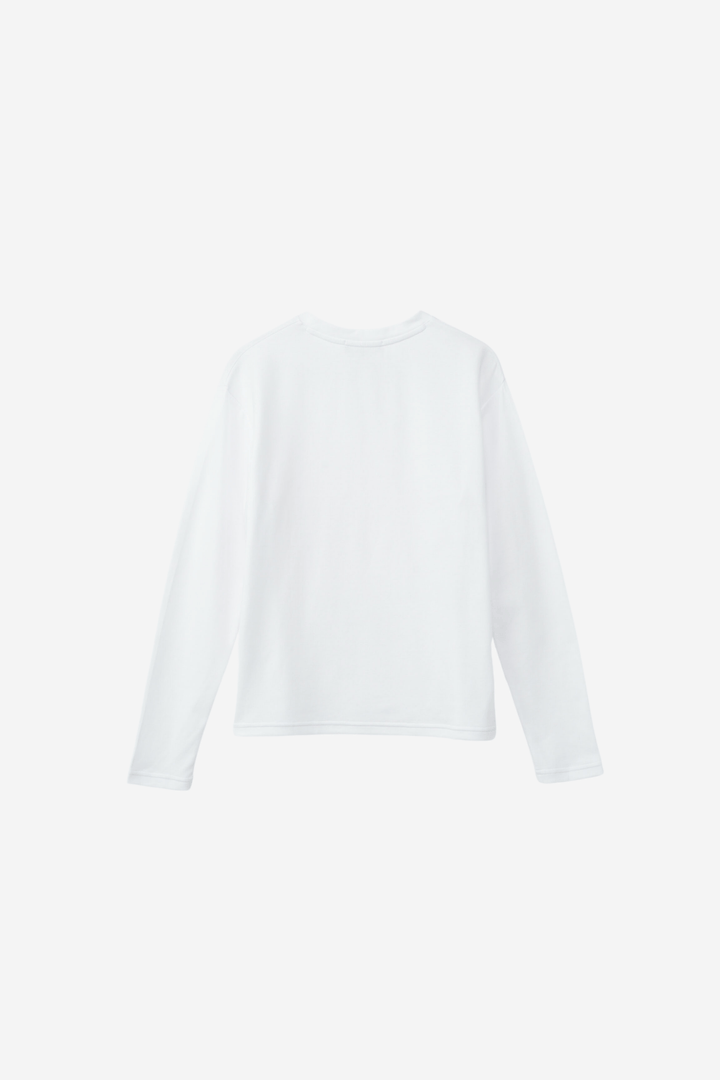 Julie Josephine Genser & Cardigan Annie Boyfriend Long Sleeve White