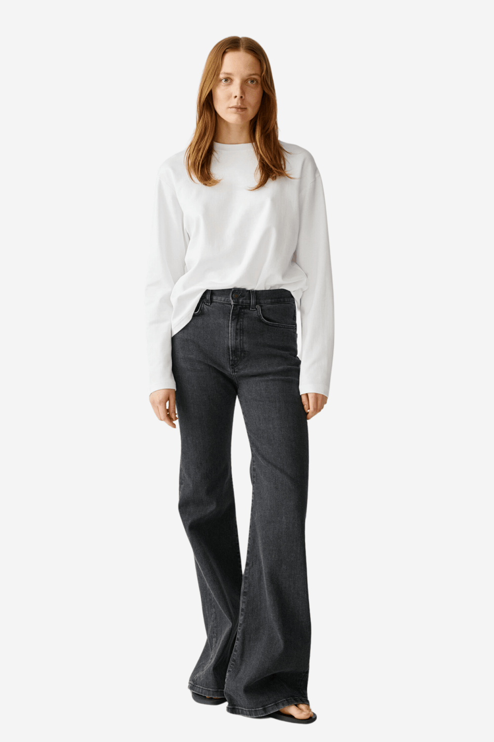 Julie Josephine Genser & Cardigan Annie Boyfriend Long Sleeve White