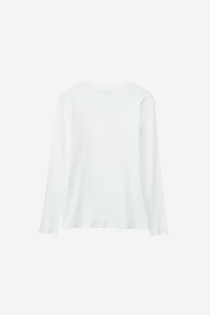 Julie Josephine Genser & Cardigan Roundneck Cotton Jersey Longsleeve White