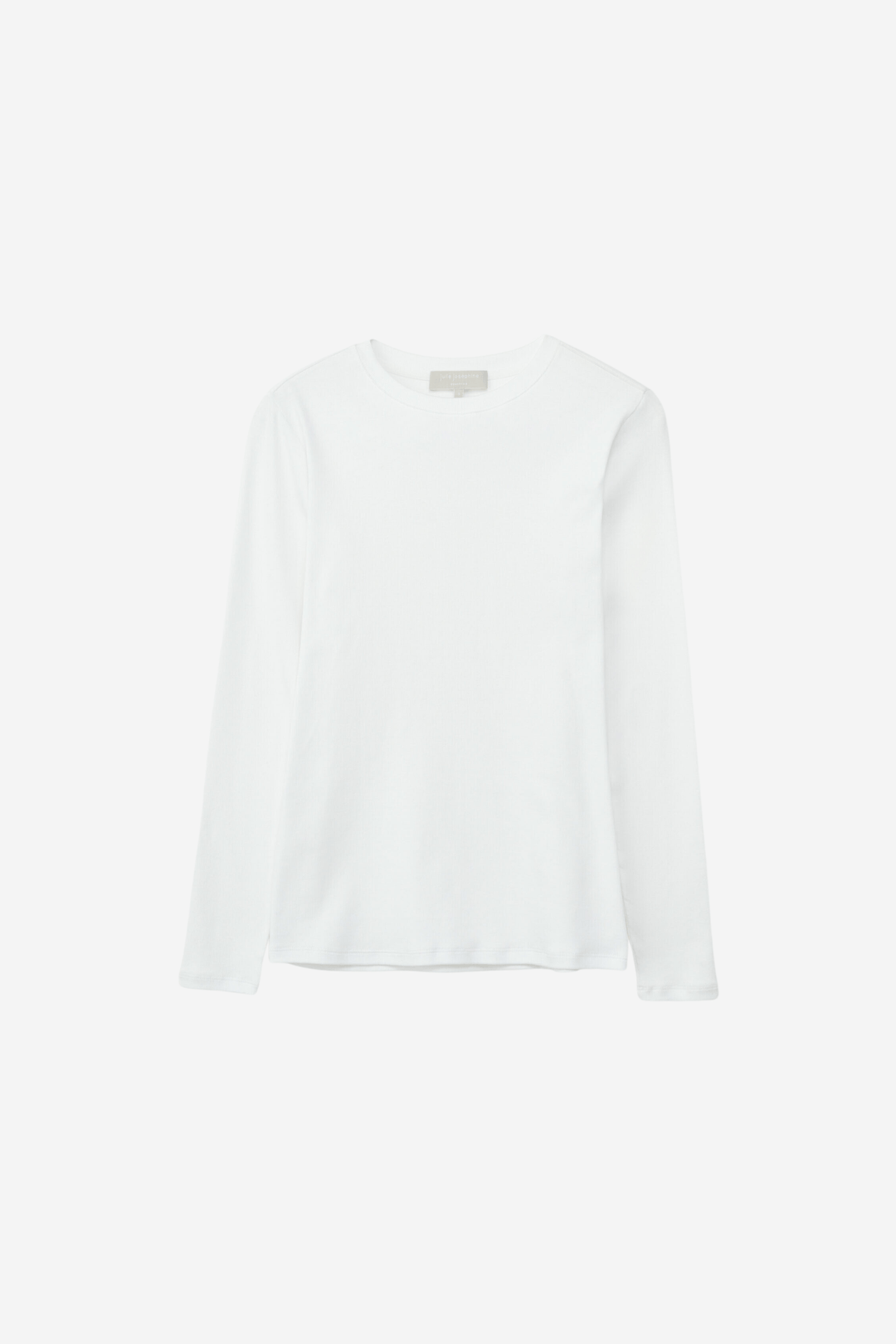 Julie Josephine Genser & Cardigan Roundneck Cotton Jersey Longsleeve White