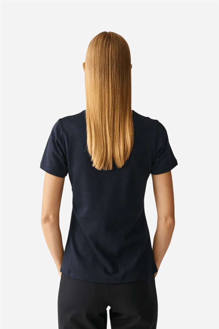 Julie Josephine T-skjorte Roundneck Cotton Jersey Tee Dark Navy
