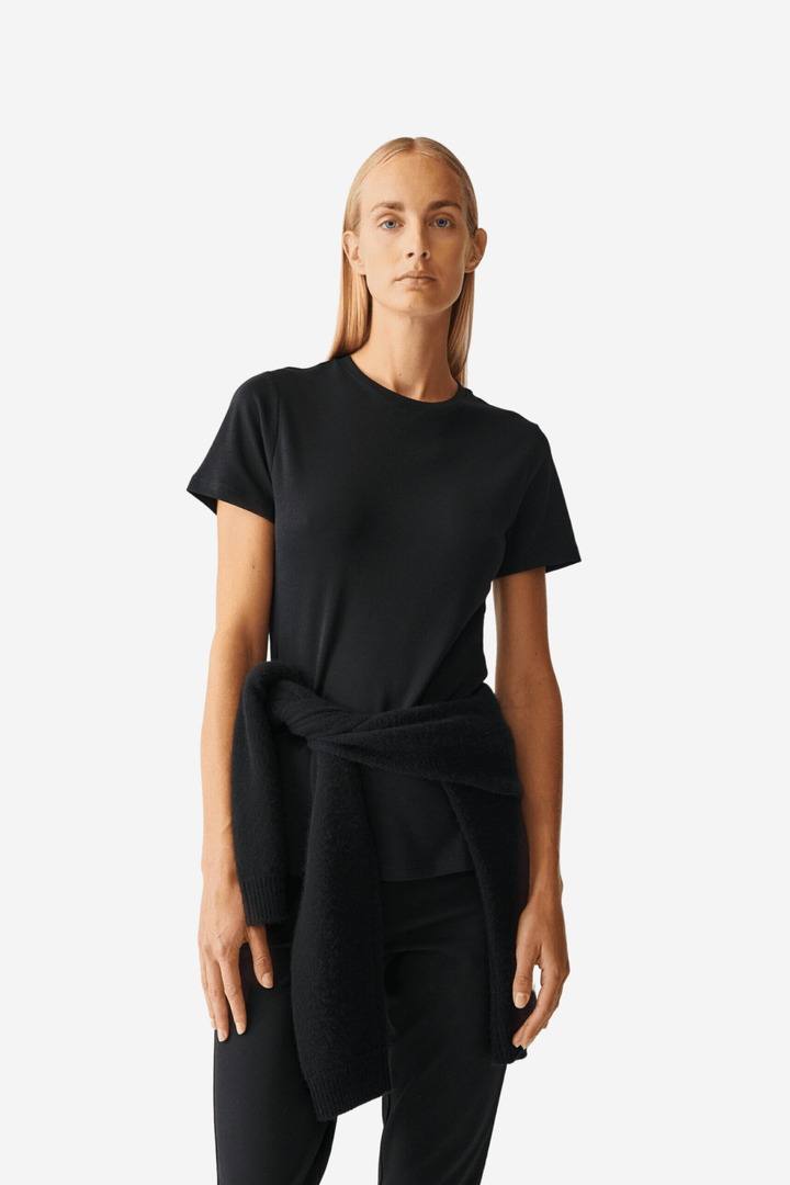 Julie Josephine Topper & t-skjorter Agnes Roundneck T-Shirt Black