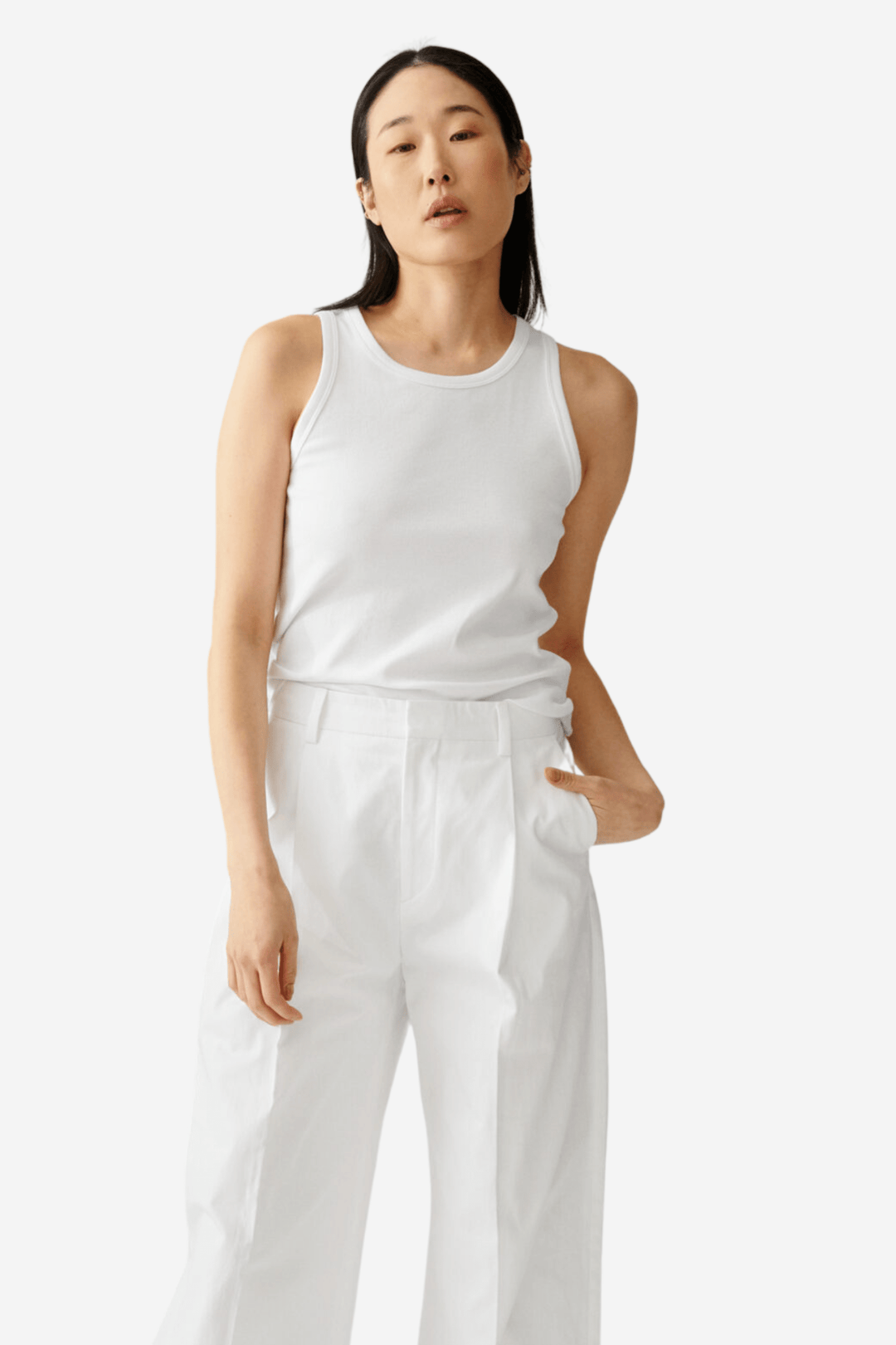Julie Josephine Topper & t-skjorter Ella Rib Tank White