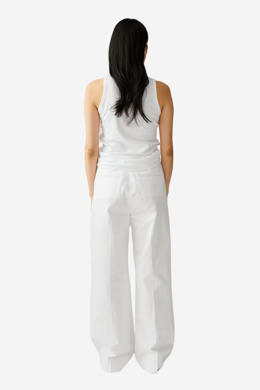 Julie Josephine Topper & t-skjorter Sleeveless Roundneck Rib Top White