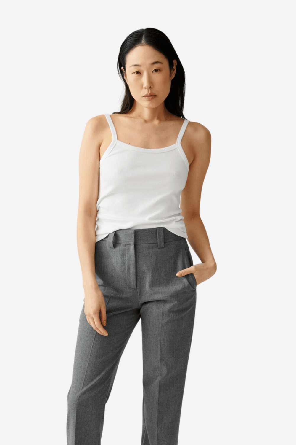 Julie Josephine Topper & t-skjorter Tinki Ribbed Tank White