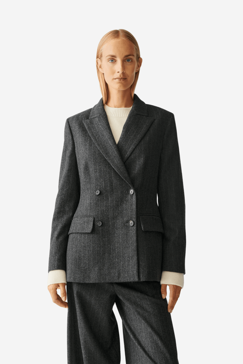 Julie Josephine Yttertøy Sienna Blazer Grey Stripe