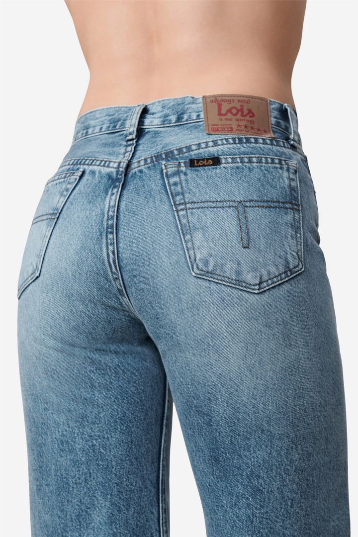 Lois Bukser & jeans Lindsay Palazzo Jackson Wash Out Stone Bleach