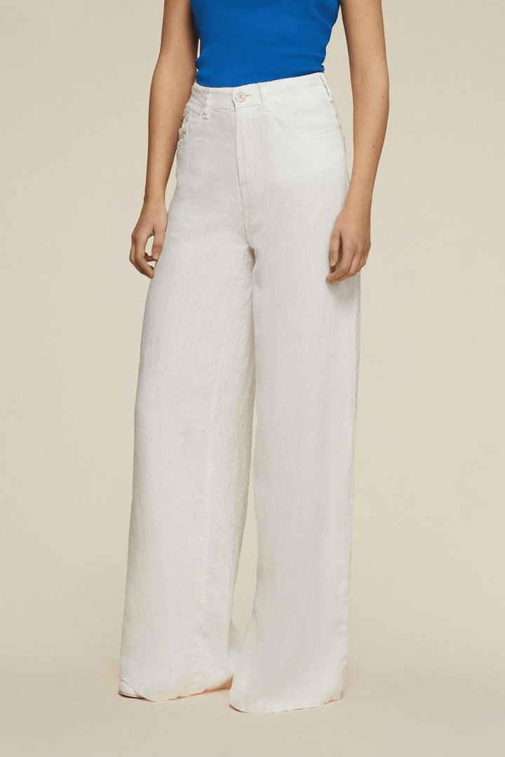 Lois Bukser & jeans Marlene Linen Colour White