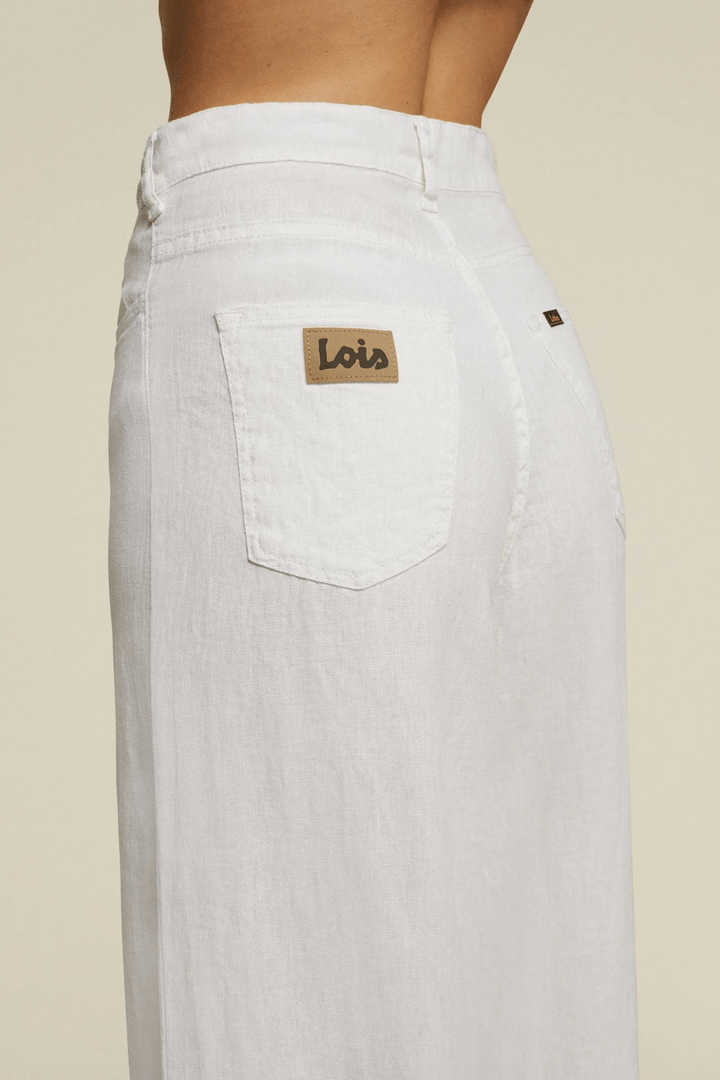 Lois Bukser & jeans Marlene Linen Colour White