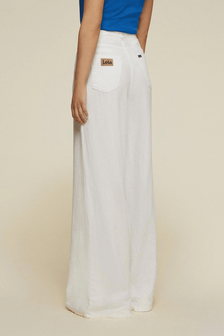 Lois Bukser & jeans Marlene Linen Colour White