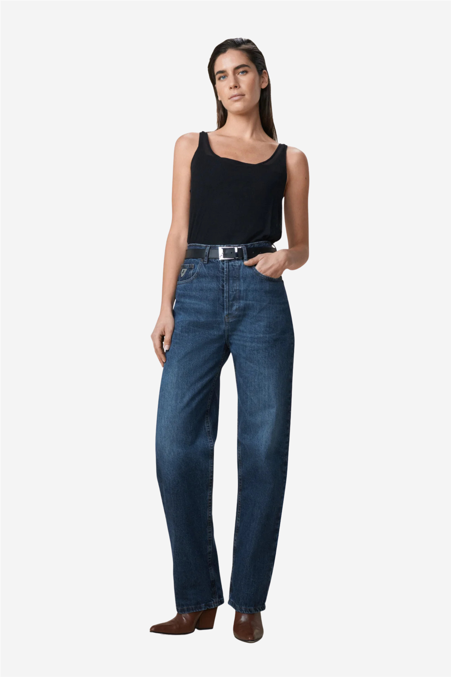 Lois Bukser & jeans Maya Jackson Dark Stone Whiskers