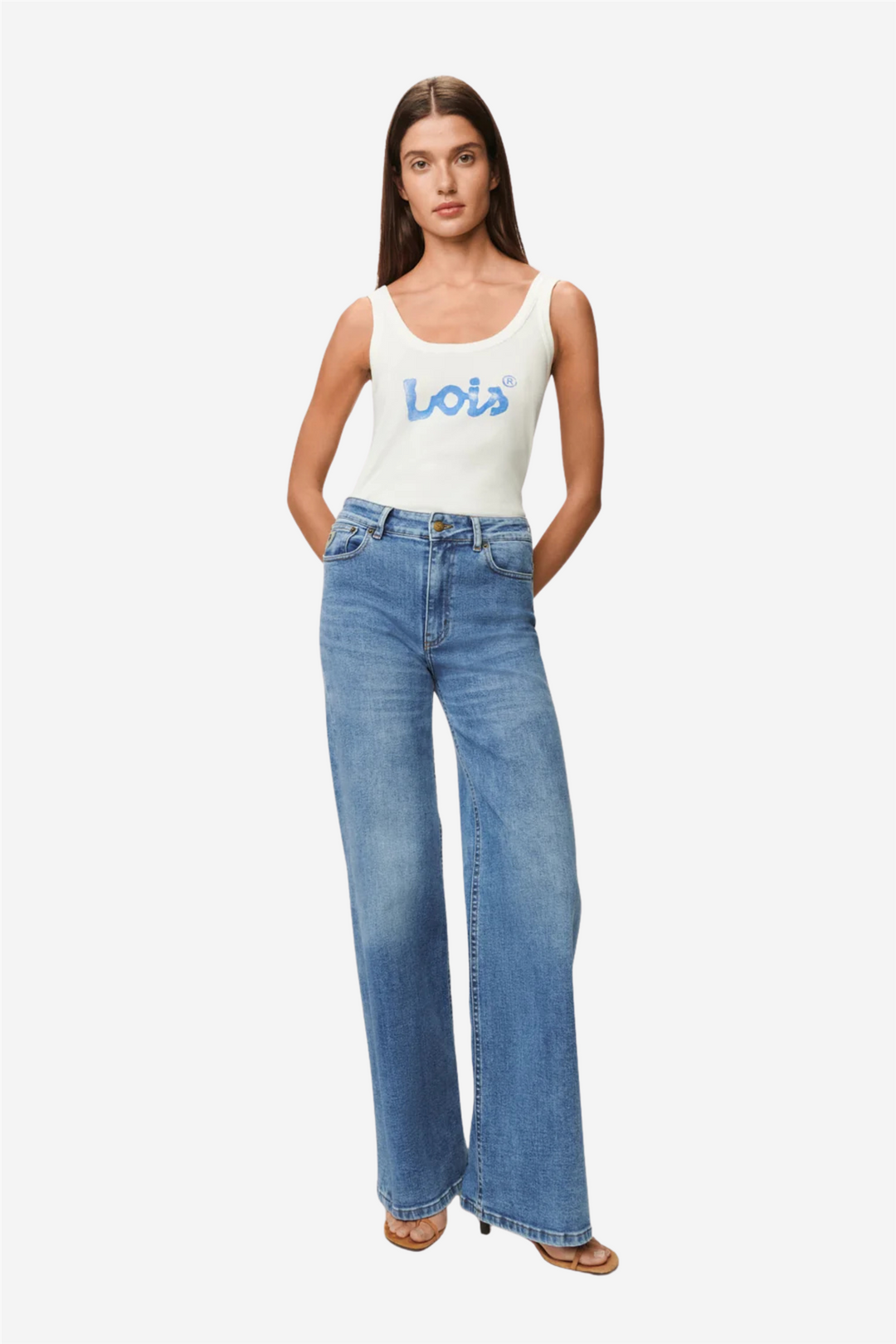Lois Bukser & jeans Palazzo Mallow Stone