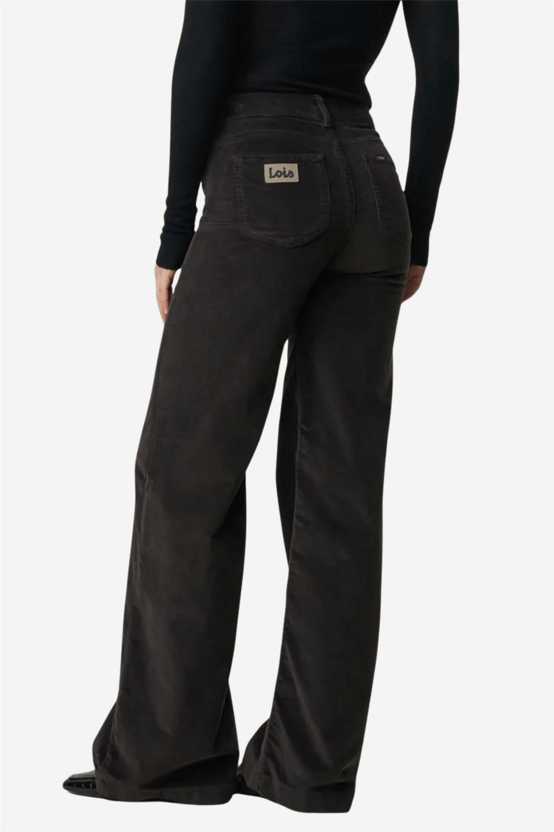 Lois Bukser &amp; jeans Palazzo Mistral Shiny Cord Chocolate brown
