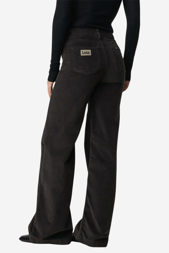 Lois Bukser &amp; jeans Palazzo Mistral Shiny Cord Chocolate brown