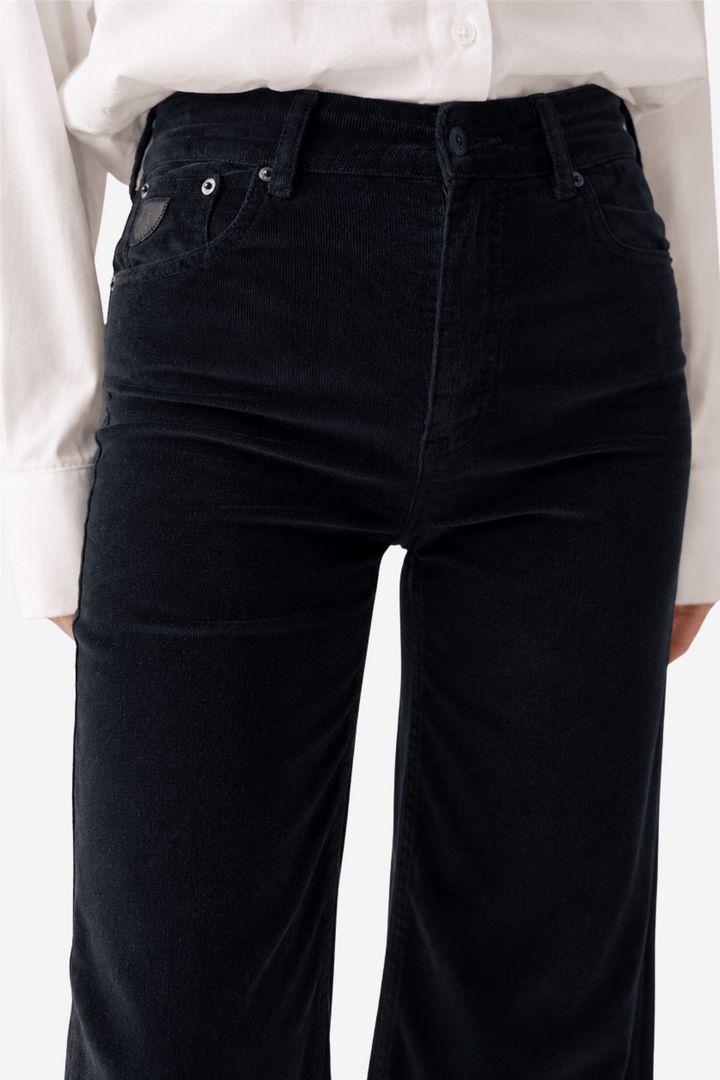 Lois Bukser &amp; jeans Palazzo Mistral Shiny Cord Navy