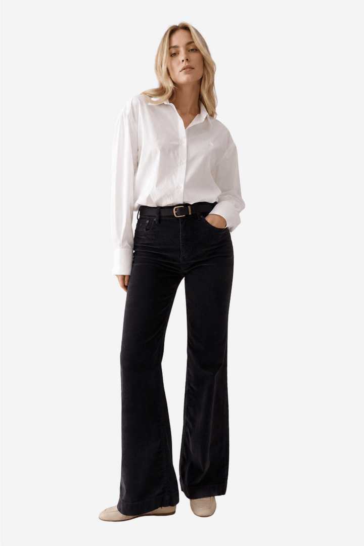 Lois Bukser &amp; jeans Palazzo Mistral Shiny Cord Navy
