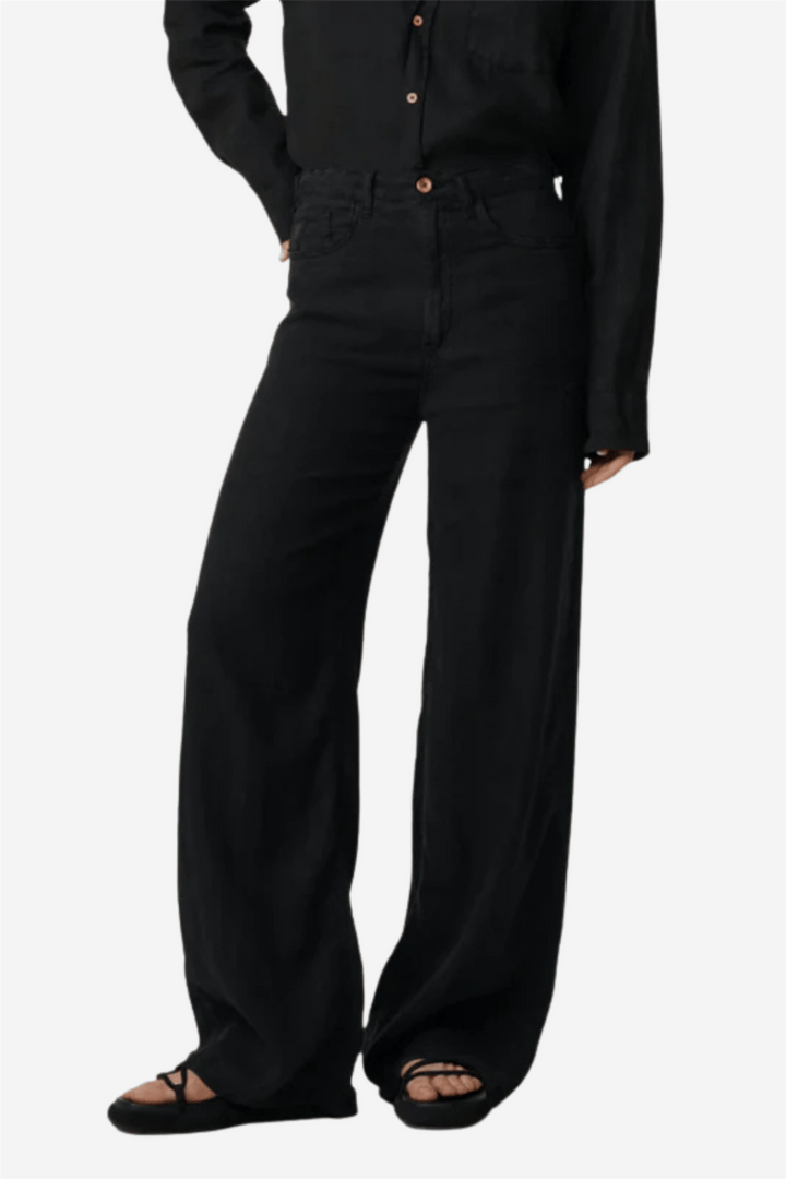 Lois Bukser &amp; jeans Skater Loose-Z Linen Colour Black