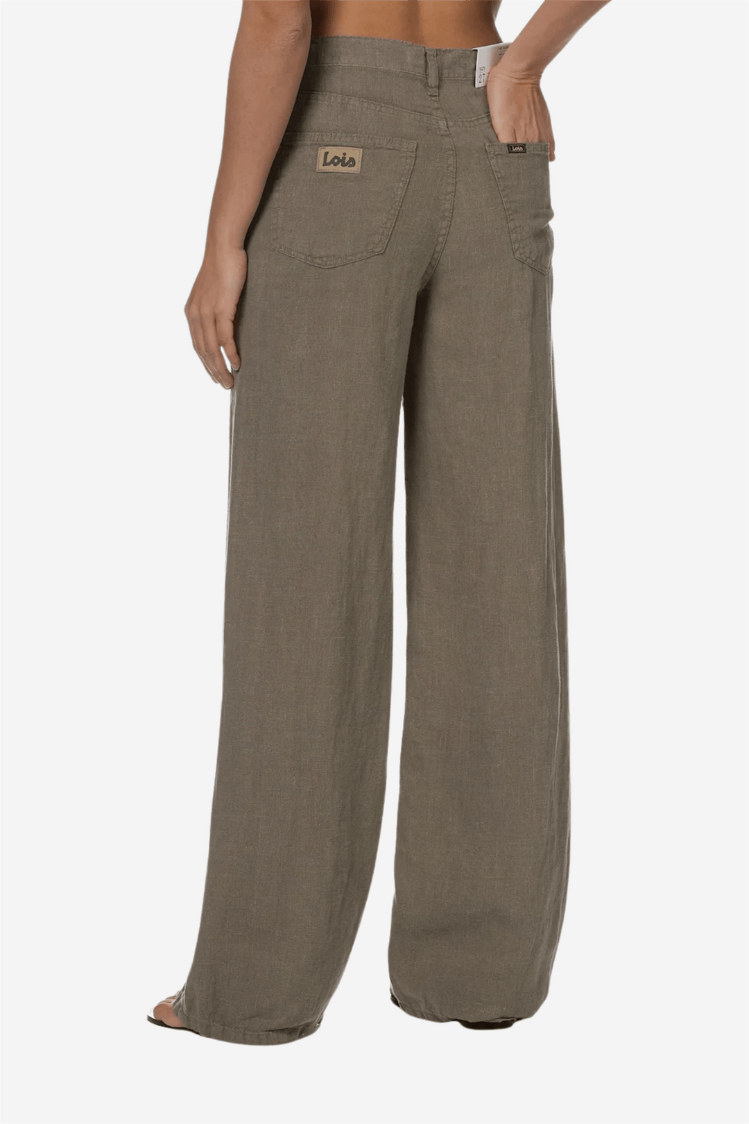 Lois Bukser &amp; jeans Skater Loose-Z Linen Colour Hedge Green