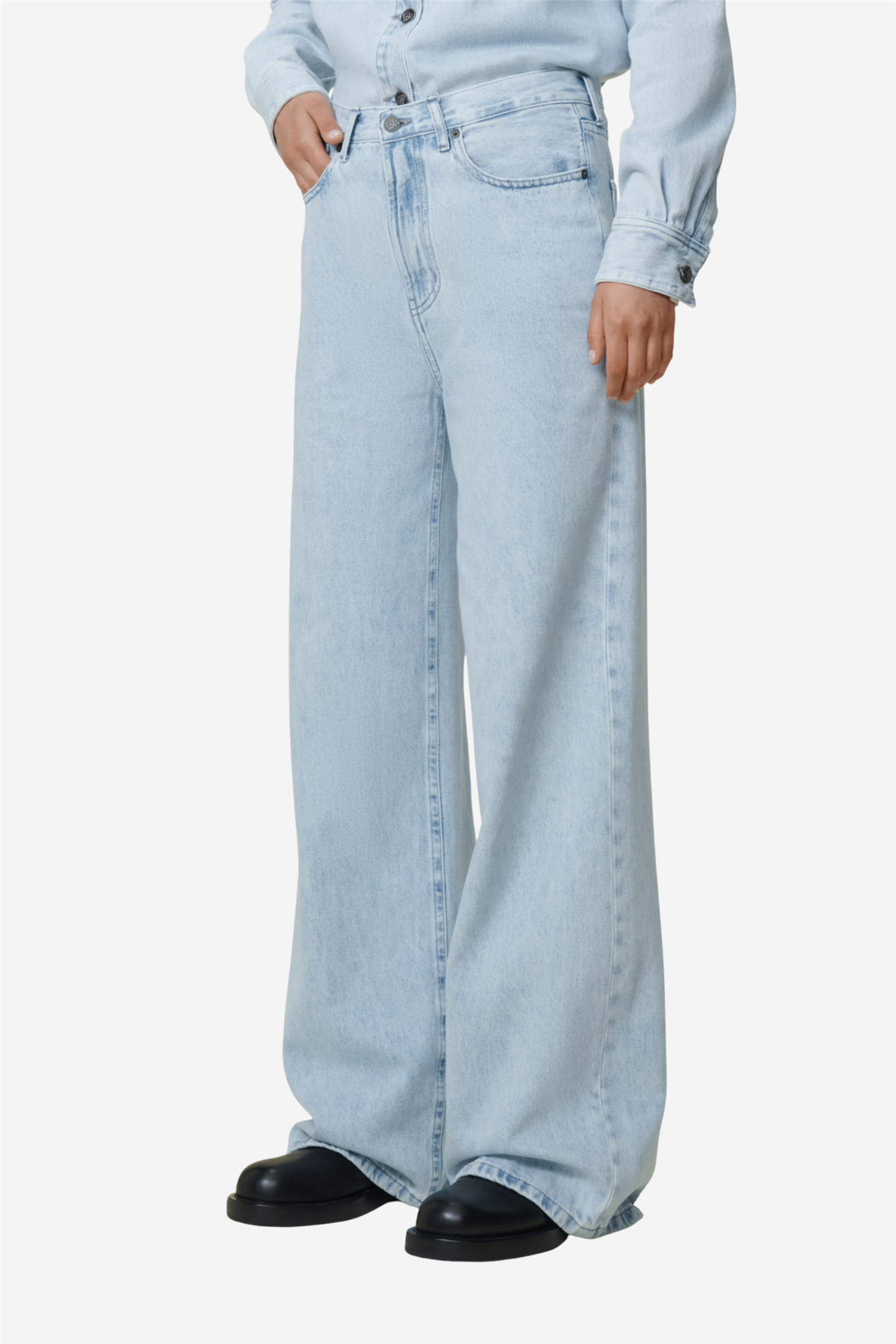 Lois Bukser & jeans Skater Loose-Z Mauroi Bright Snow Bleached