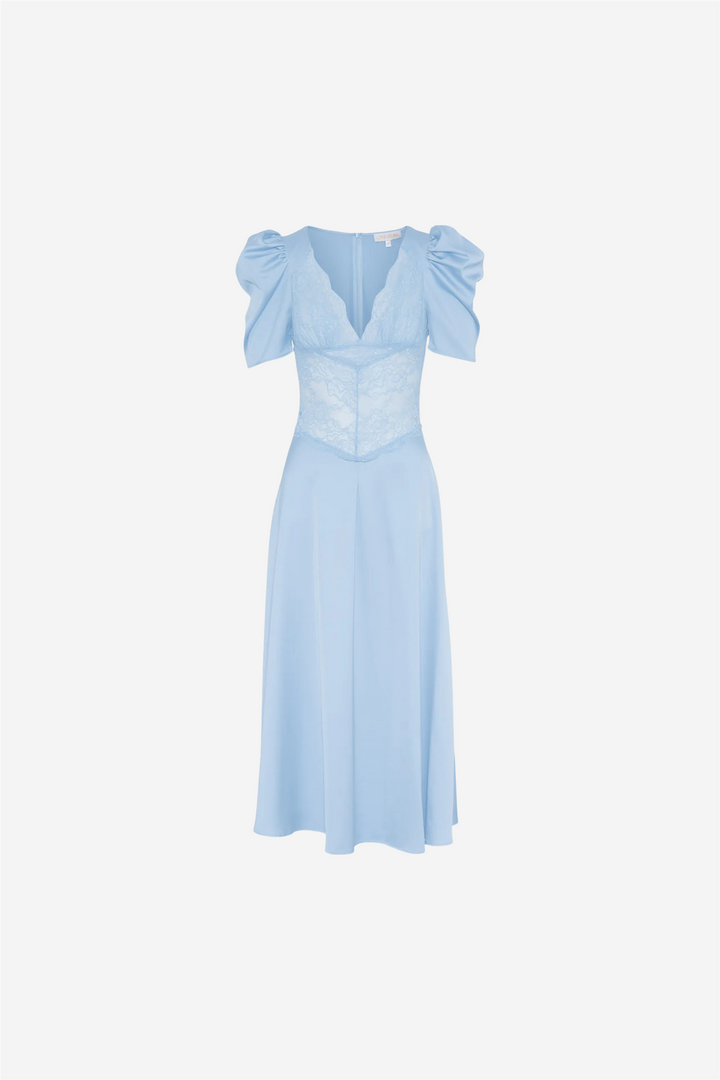 Love Lolina Kjoler & jumpsuits Francis Lace Midi Dress Light Blue