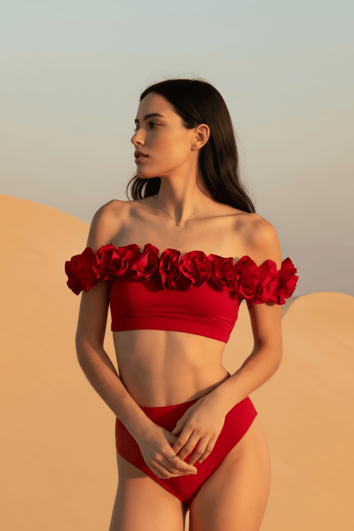 MAIÔ Paris Badetøy Begonia 2 Piece Swimsuit Red
