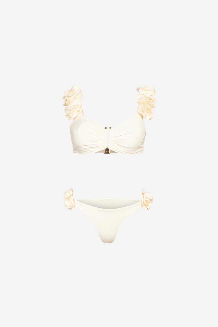 MAIÔ Paris Badetøy Flora 2 Piece Swimsuit Cream